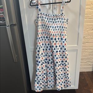 NWOT J.Crew Red White and Blue Dress size L